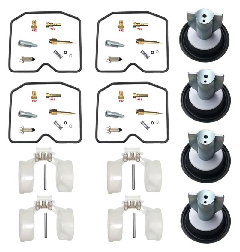 Vergaser Reparatursatz Für Suzuki GSX 1200 Für Inazuma GSX1200 1999-2001 Motorrad Vergaser Reparatur Diaphram Float Teile Kit(X4) von JSRVQKMS