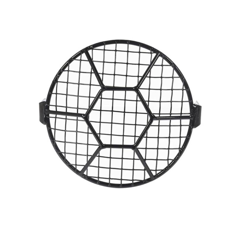 6,5 Zoll Motorrad Scheinwerfer Mesh Schutz Halter Metall Grill Abdeckung Schwarz Schutz Für CG125 GN125 Scheinwerfer Lampenform Scheinwerfer Grill von JSTVCUI