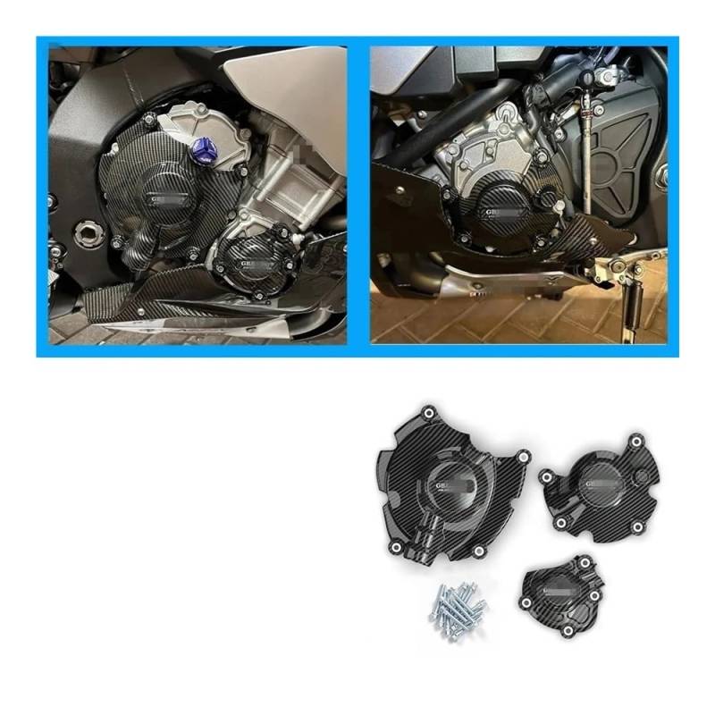Motorschutzabdeckung Für MT-10 FZ-10 MT10 2015-2023 MT10 Motorräder Motor Abdeckung Schutz Fall Für Fall Motor Abdeckungen Protektoren von JSTVCUI