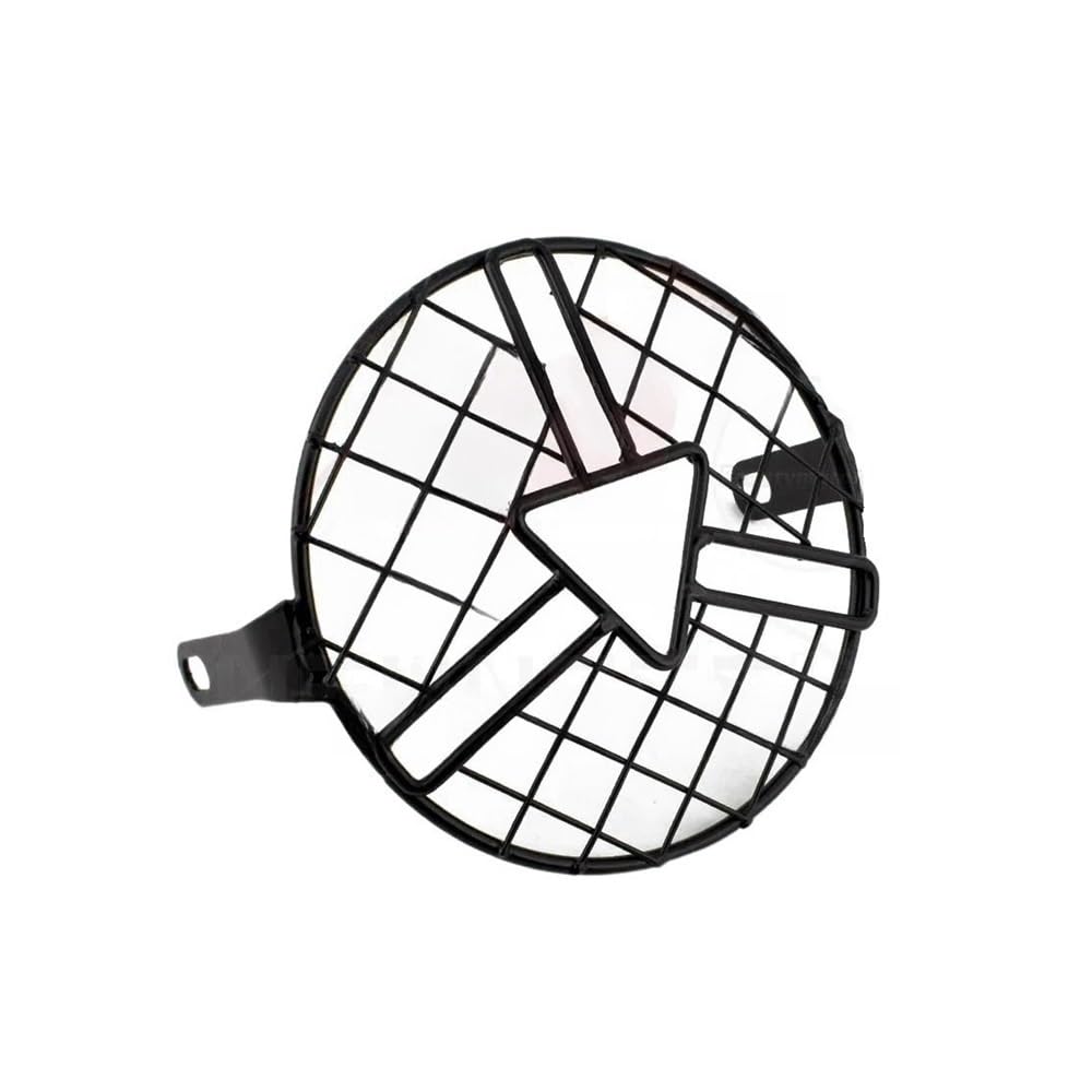 Universal 6,5 Motorrad Front Scheinwerfer Lampenschirm Mesh Grill Abdeckung Kappe Protector Schutz Platz Für CB400SS EN GN CG 125 250 Scheinwerfer Grill von JSTVCUI