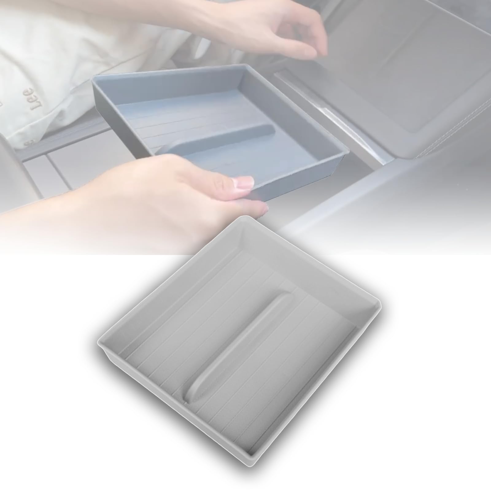 JSUDQR Mittelkonsole Organizer für Tesla Model 3 Highland 2024/2025 TPE Versteckte Schublade Armlehne Aufbewahrungsbox Tray für Tesla Zubehör JSUDQR Mittelkonsole Organizer für Tesla Model 3 Highland 2024/2025 TPE Versteckte Schublade Armlehne Aufbewahrungsbox Tray für Tesla Zubehör von JSUDQR