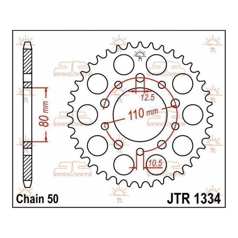 JT Kettenrad 46T 530 JTR1334.46 von JT Sprockets