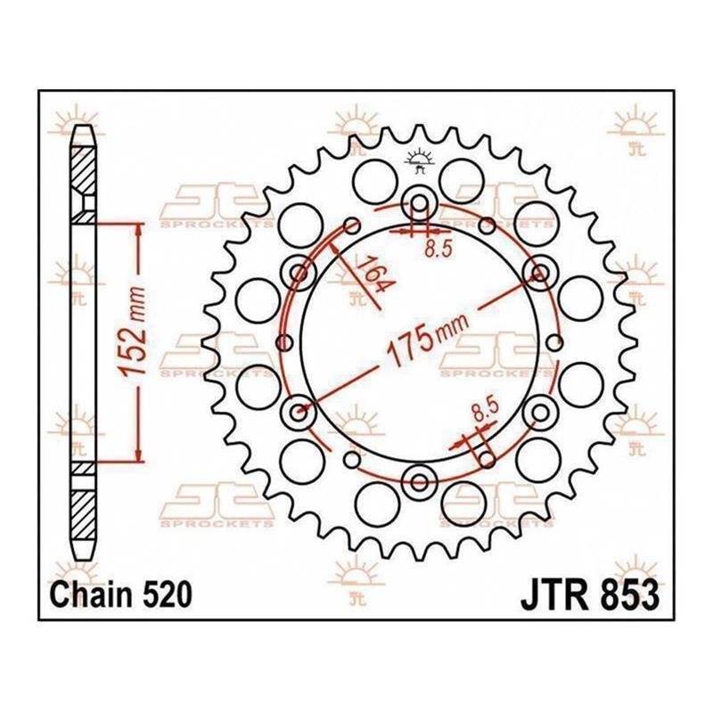 JT Kettenrad 51T JTR853.51 von JT Sprockets