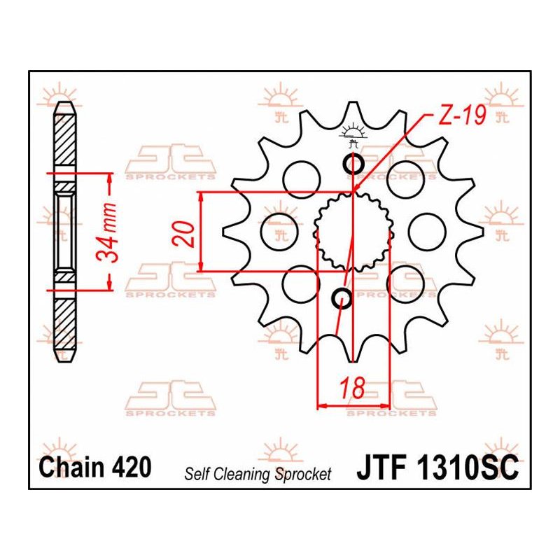 JT Ritzel 15T 420 SC JTF1310.15SC von JT Sprockets