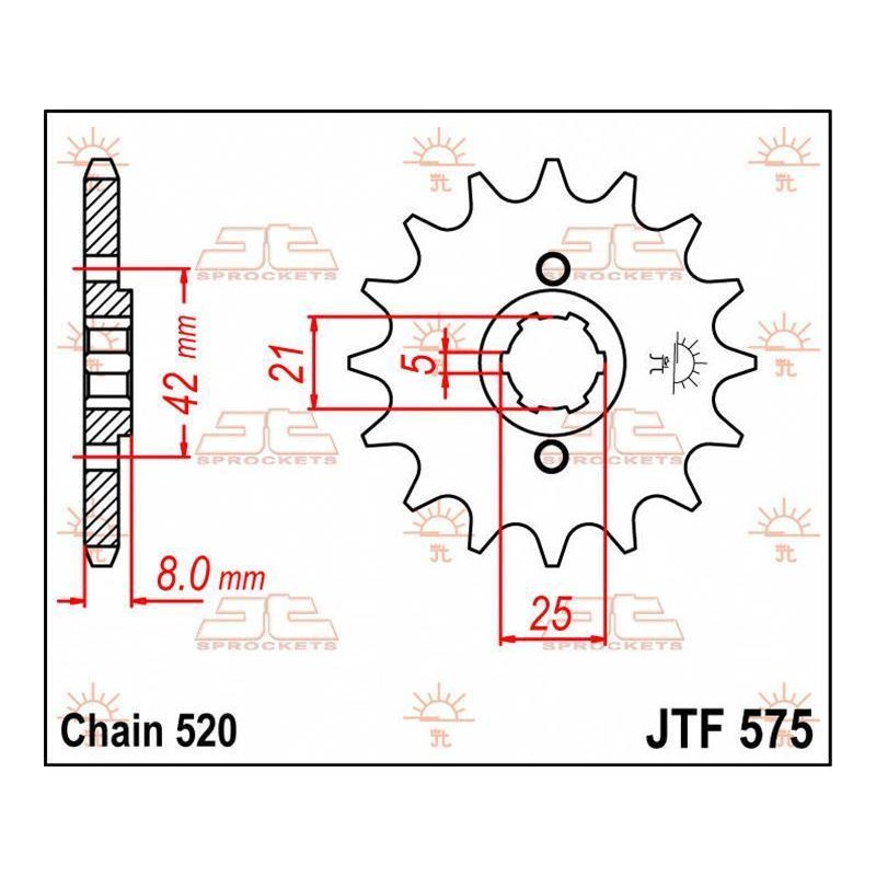 JT Ritzel 15T 520 JTF575.15 von JT Sprockets