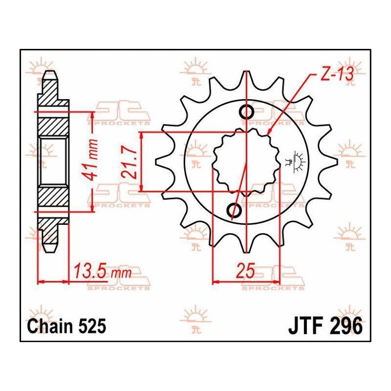 JT Ritzel 15T 525 JTF296.15 von JT Sprockets