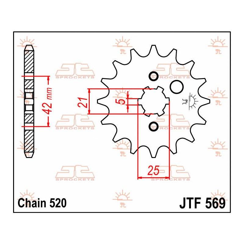 JT Ritzel 16T 520 JTF569.16 von JT Sprockets