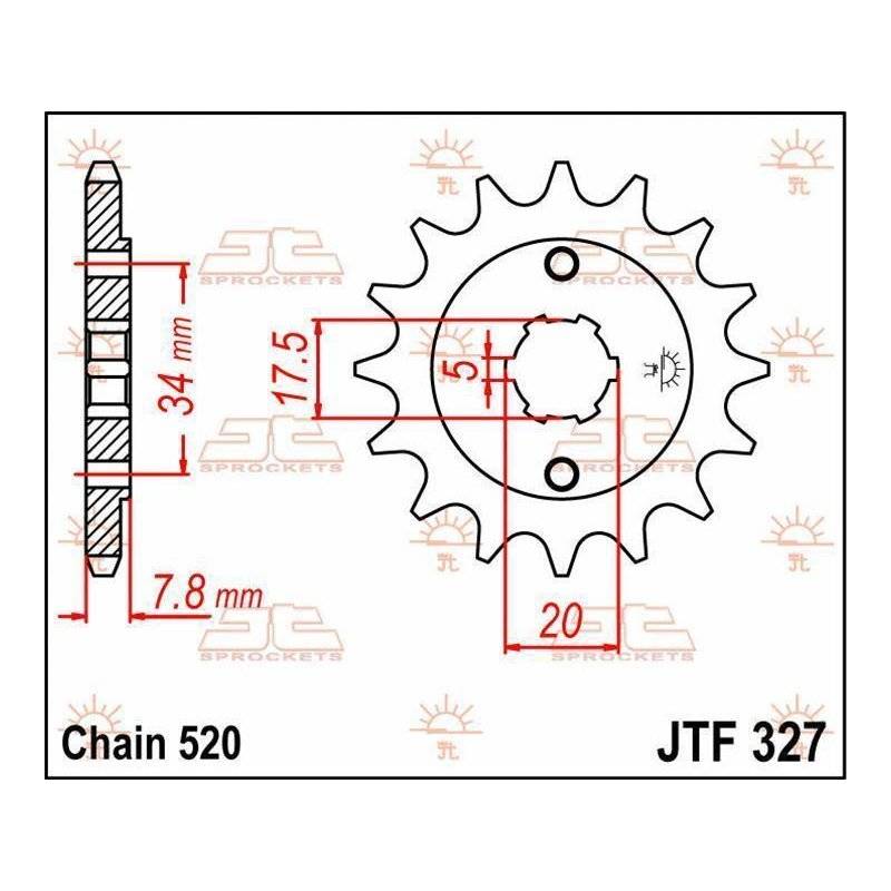 JT Ritzel 520 11T JTF327.11 von JT Sprockets