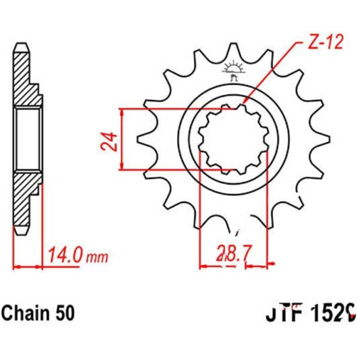 Jt jtf1529.17 zahnrad ritzel 17z teilung 530 f152917 Jt jtf1529.17 zahnrad ritzel 17z teilung 530 f152917 von JT