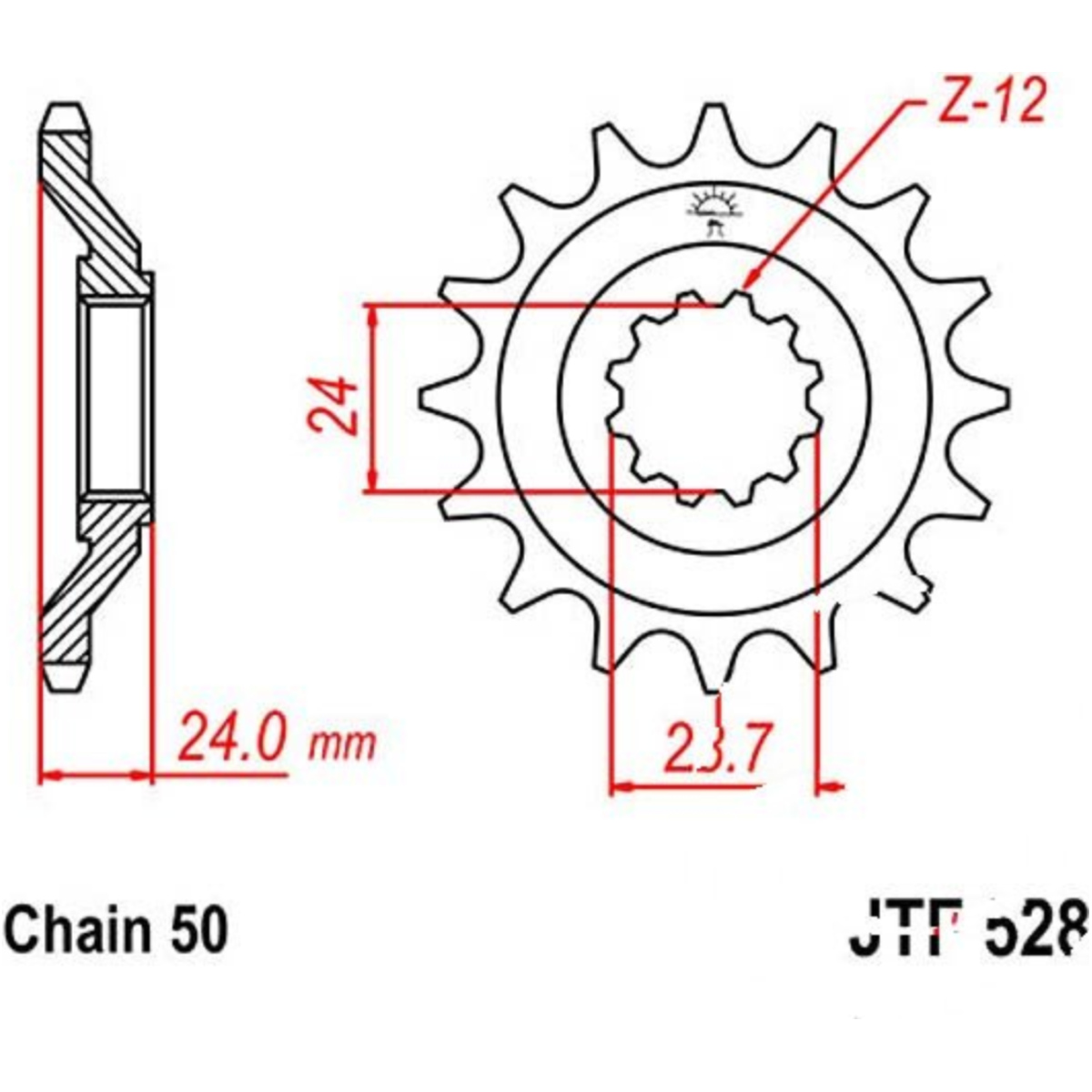 Jt jtf528.17 zahnrad ritzel 17z teilung 530 f52817 Jt jtf528.17 zahnrad ritzel 17z teilung 530 f52817 von JT