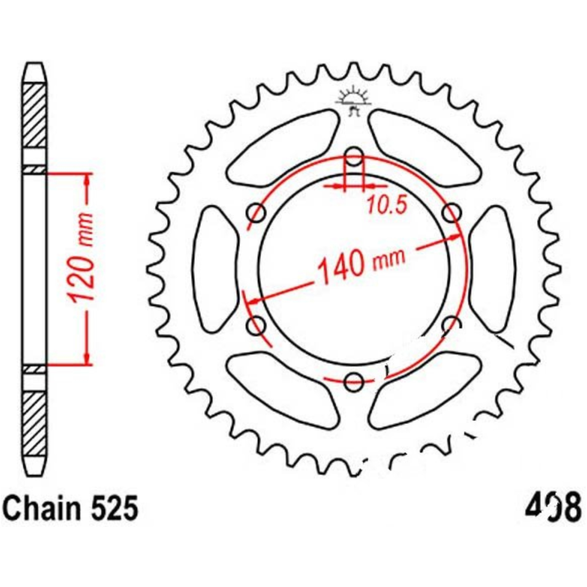 Jt jtr498.45 kettenblatt kettenrad 45z teilung 525 r49845 Jt jtr498.45 kettenblatt kettenrad 45z teilung 525 r49845 von JT