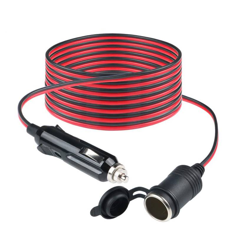 Zigarettenanzünder, JTENG Wasserdicht Marine Grade 12V / 24V Gleichstrom-Feuerzeugsteckdose Steckdose für Boot Motorrad Auto, mit 0,6m Anschlusskabel (4M) von JTENG