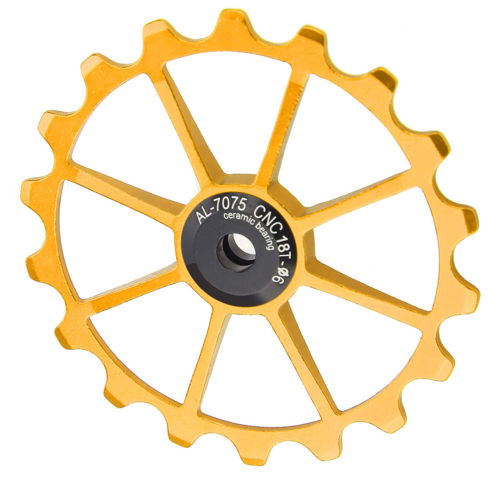 JTLB MEIJUN 18T Mountainbike-Keramik Lager aus Aluminium Legierung, Hinten (Gold) von JTLB