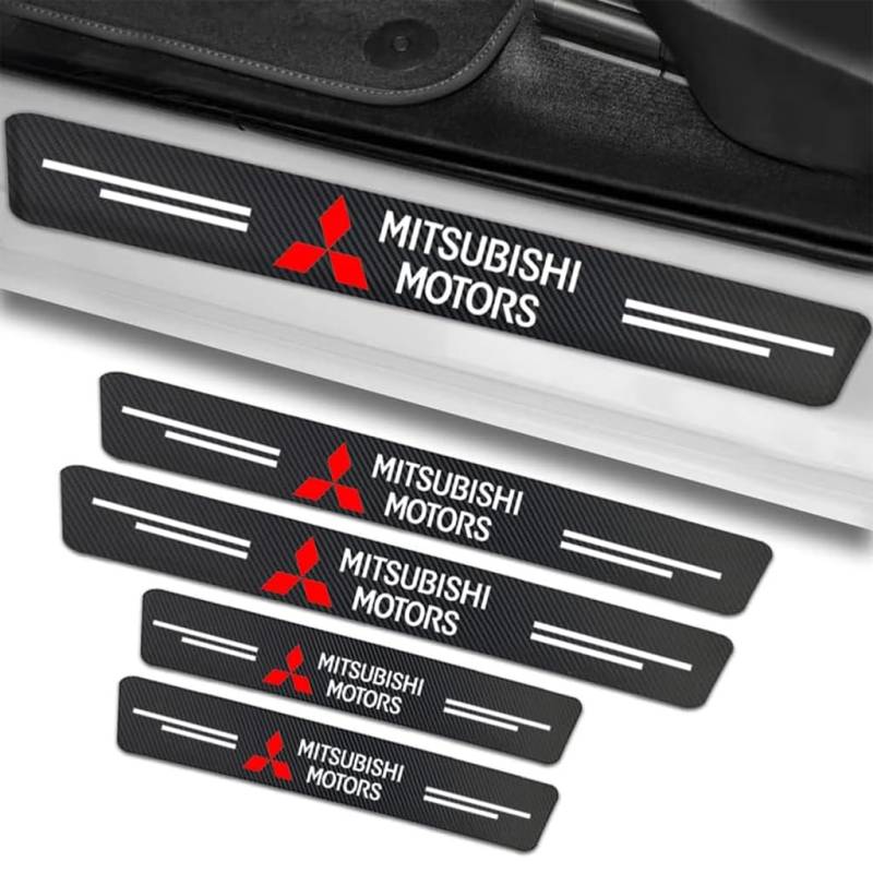 Autoschweller Schutz Klebestreifen für Mitsubishi Fortis 2013-2016,Türschweller Schutzleiste Abnutzungsbeständig Türbeklebung Dekorative Zubehör,A-4 PCS von JTMLGDPA