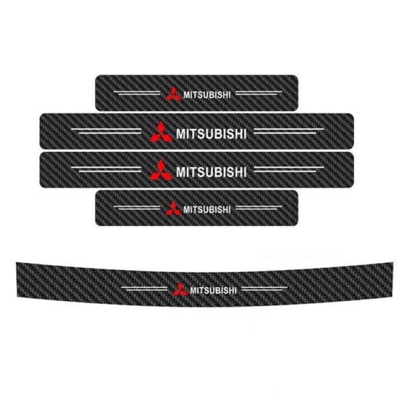 Autoschweller Schutz Klebestreifen für Mitsubishi Outlander(7seats) 2016-2018,Türschweller Schutzleiste Abnutzungsbeständig Türbeklebung Dekorative Zubehör,C-5 PCS von JTMLGDPA