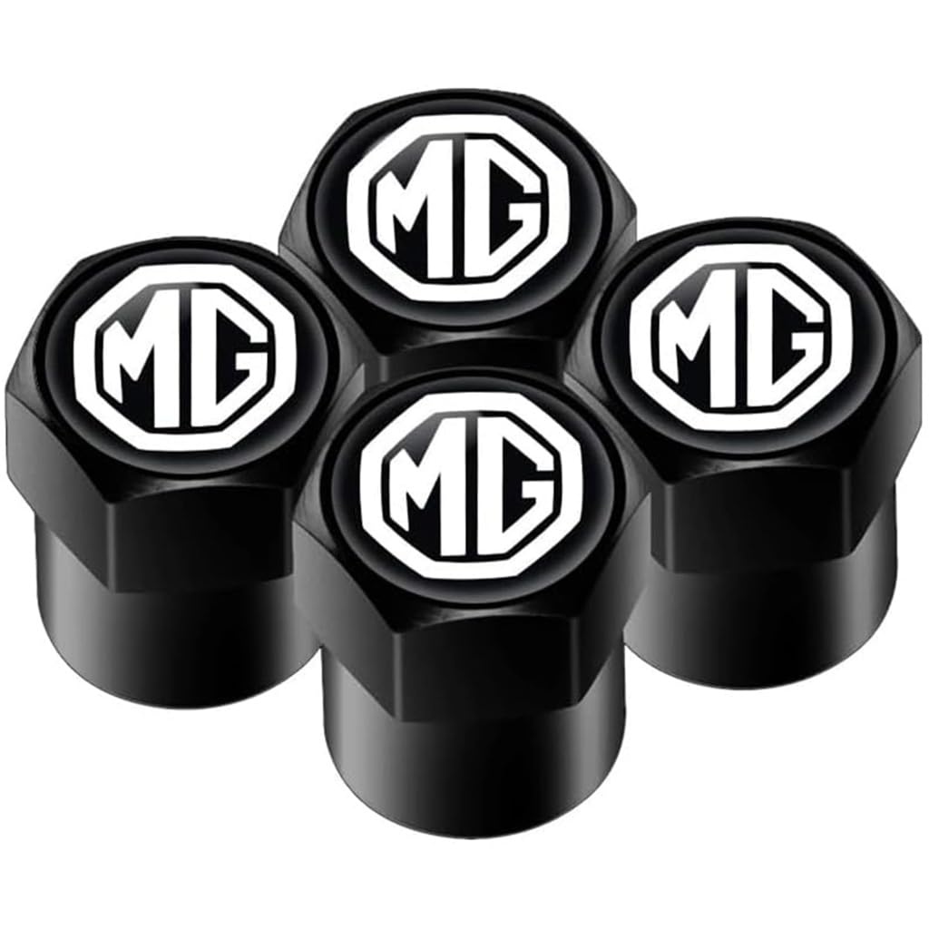JTNDSHDP Auto Ventilkappen für MG EHS 2022-2025,4 Stück Lecksichere Staubkappe Reifenventilkappen Metall Autoventil Kappe Auto Zubehör,A-Black JTNDSHDP Auto Ventilkappen für MG EHS 2022-2025,4 Stück Lecksichere Staubkappe Reifenventilkappen Metall Autoventil Kappe Auto Zubehör,A-Black von JTNDSHDP