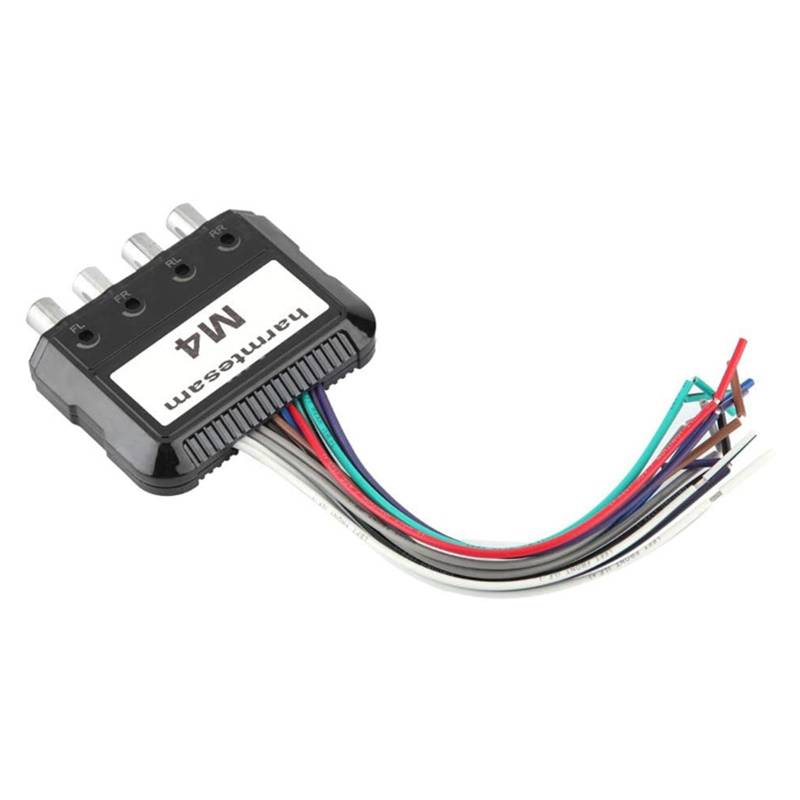 JTQYFI 12V Schallsignal 4 Kanal Stereoausgangsadapter Für CAR DSP Systeme Aktive Rauschunterdrückung Design von JTQYFI