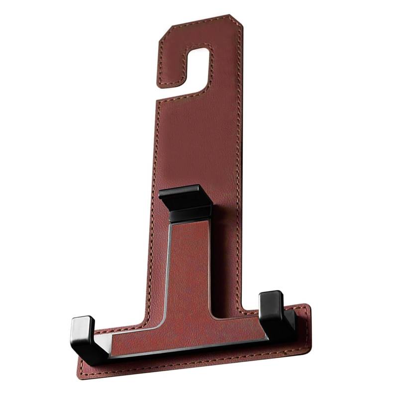 JTQYFI Autositz Hinten Haken Allgemeine Leder Kopfstützen Kleiderbügel Autositz Organisatoren Haken Einfache Installationen Für Handtaschen Und Geldbörsen von JTQYFI