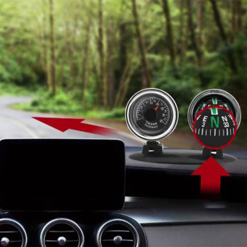 JTQYFI Genauige Auto Guide Compasses Kombination Für Armaturenbrett In Anhängern Und Offroads Fahrzeuge Geeignet von JTQYFI