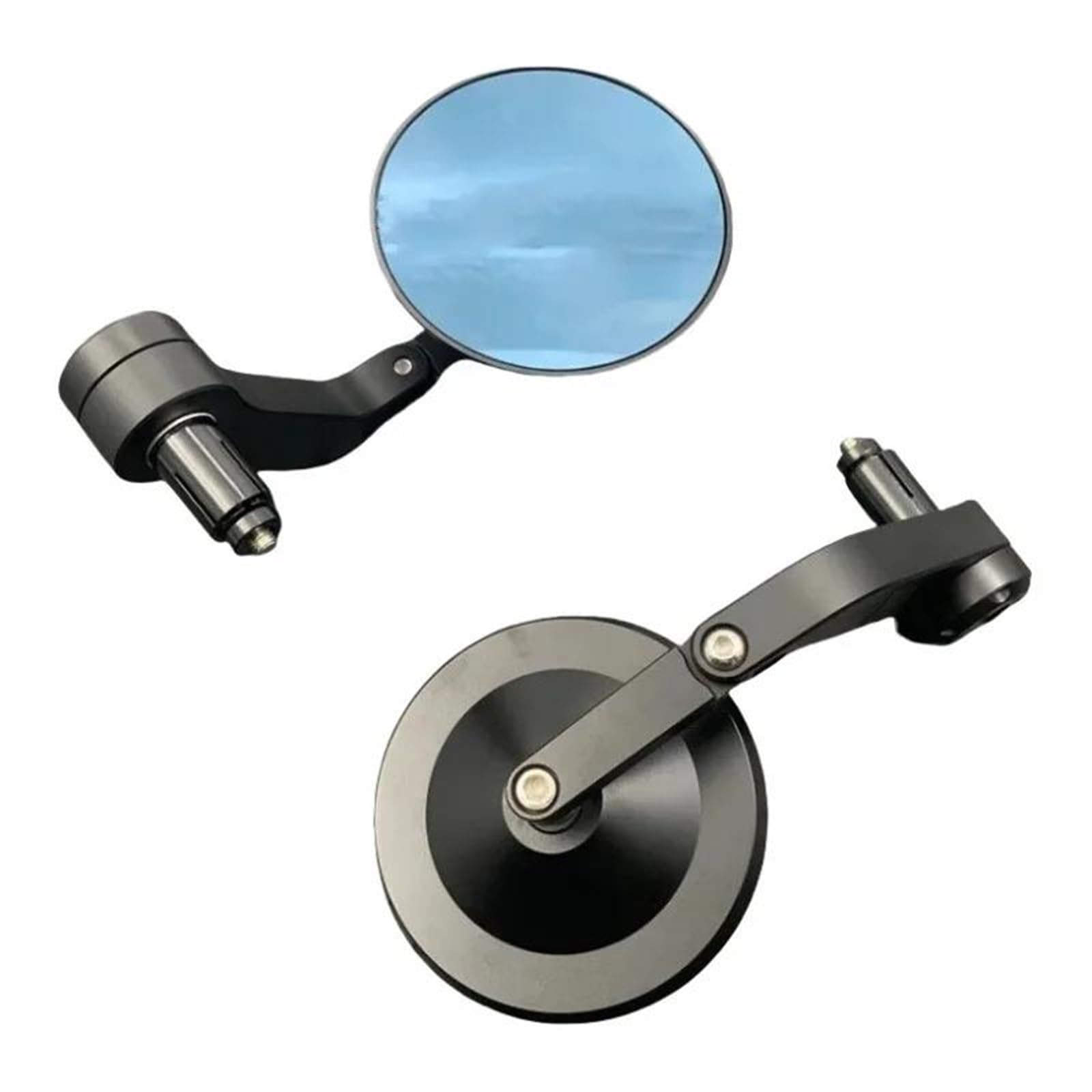 1 Paar Universal-Rückspiegel Für Motorräder, E-Bikes Und Roller, Abgerundet, 6 Mm, 8 Mm, Für YAM&AHA Für SUZ&UKI von JUANNING