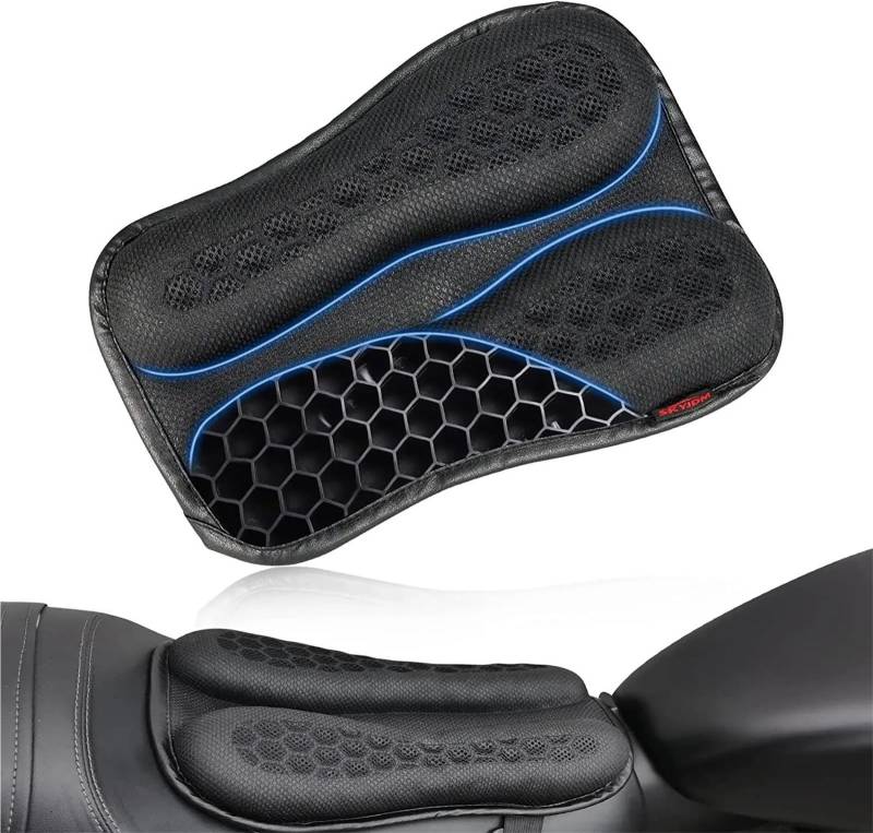 Faltbares Motorrad-Gel-Sitzkissen mit 3D-Wabenstruktur, stoßdämpfend und atmungsaktiv(B) von JUANNING