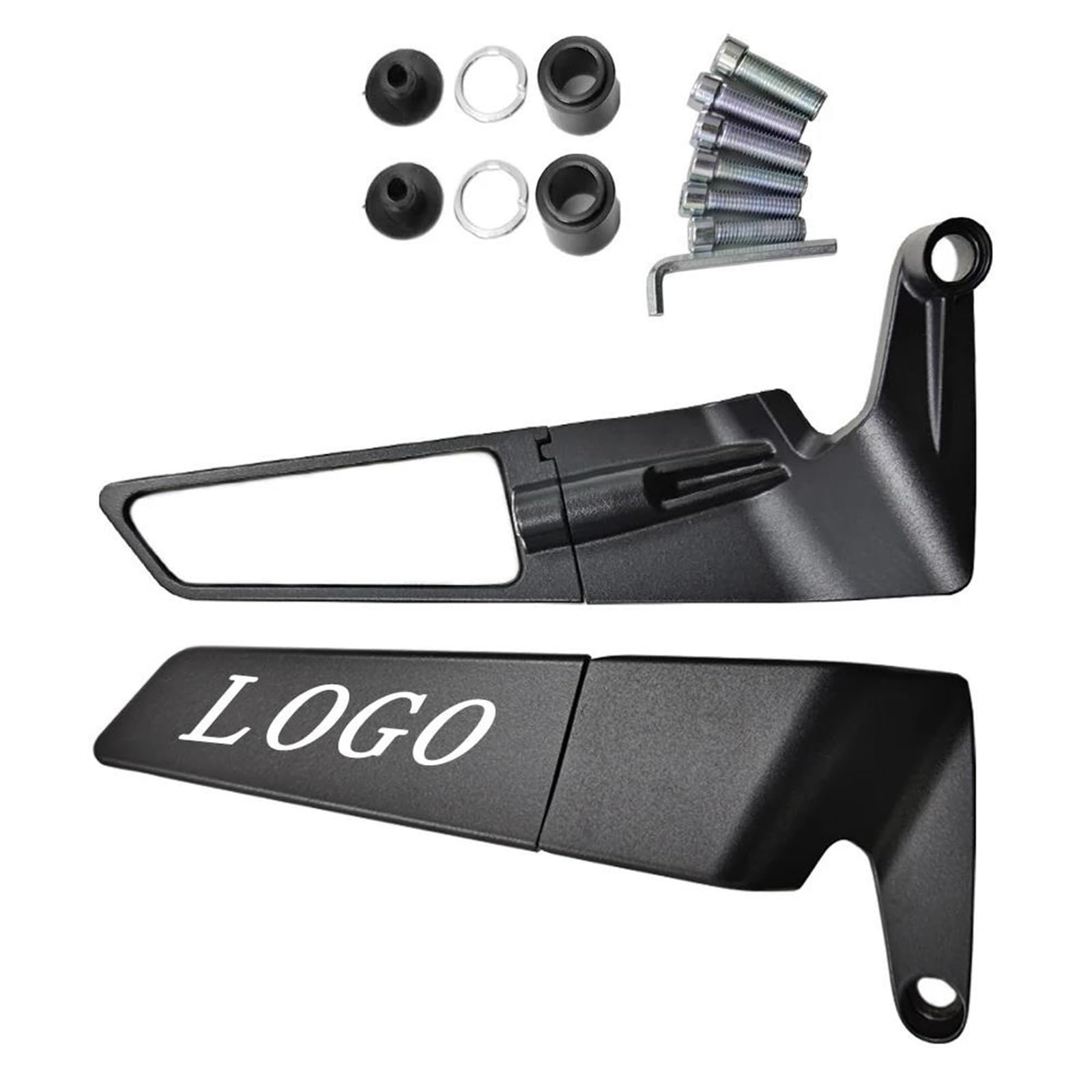 Für Dio DJ-1 DJ-1RR AF19 AF18 SR AF20 ZX AF28 ZX AF35 BAJA AF28 Z4 AF56/57 50cc Motorrad CNC-Rückspiegel Mit Festem Flügel(D) von JUANNING