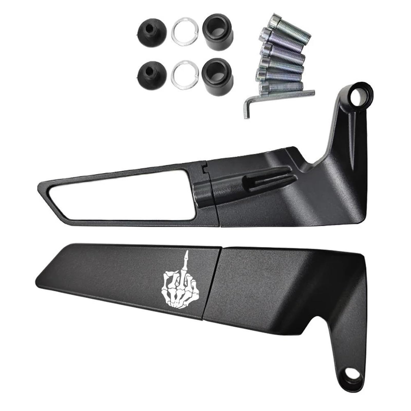 Für Dio DJ-1 DJ-1RR AF19 AF18 SR AF20 ZX AF28 ZX AF35 BAJA AF28 Z4 AF56/57 50cc Motorrad CNC-Rückspiegel Mit Festem Flügel(F) von JUANNING