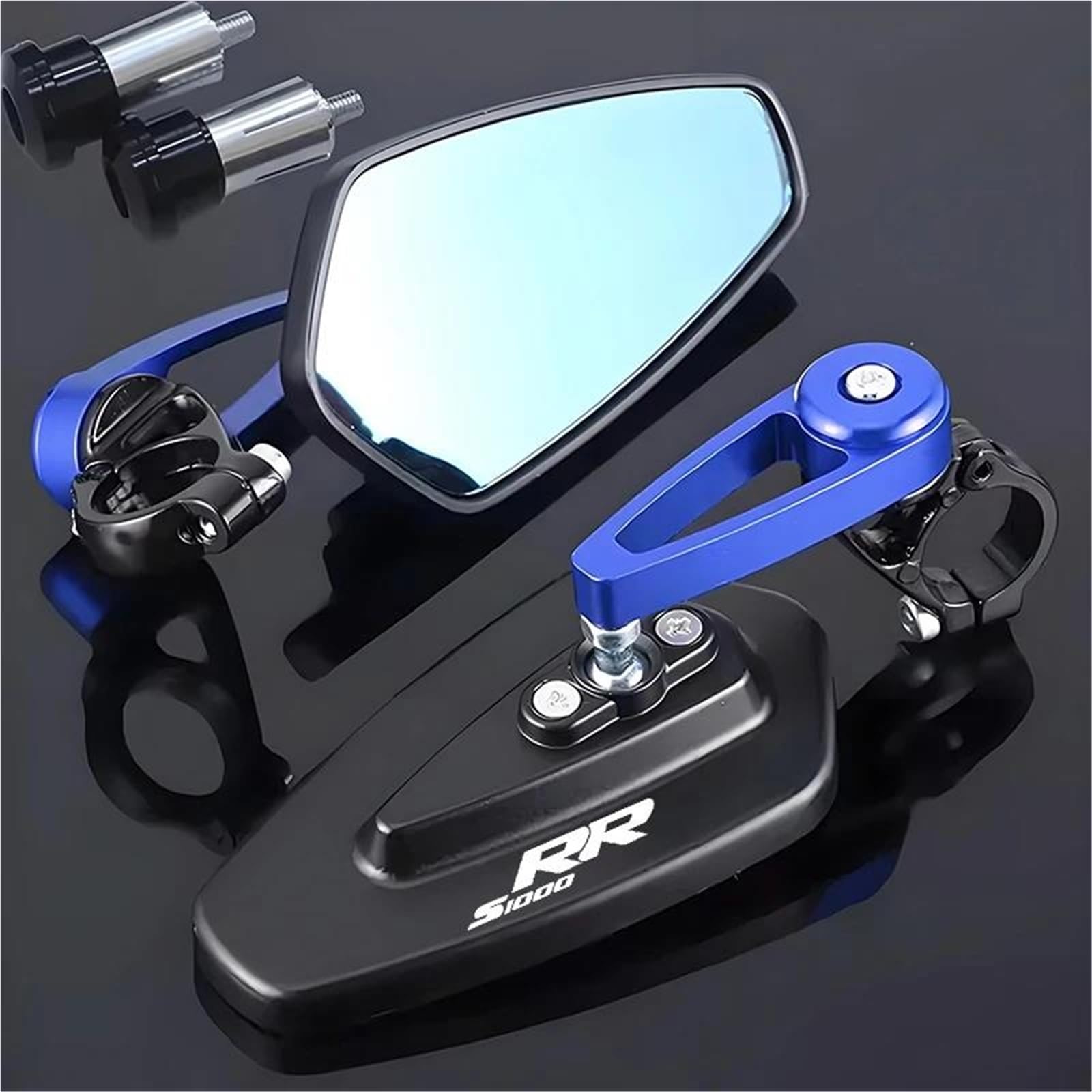 Für S1000RR S 1000RR S1000 RR 1 Paar Motorrad-Rückspiegel Universal-Rollerlenkerspiegel(G) von JUANNING