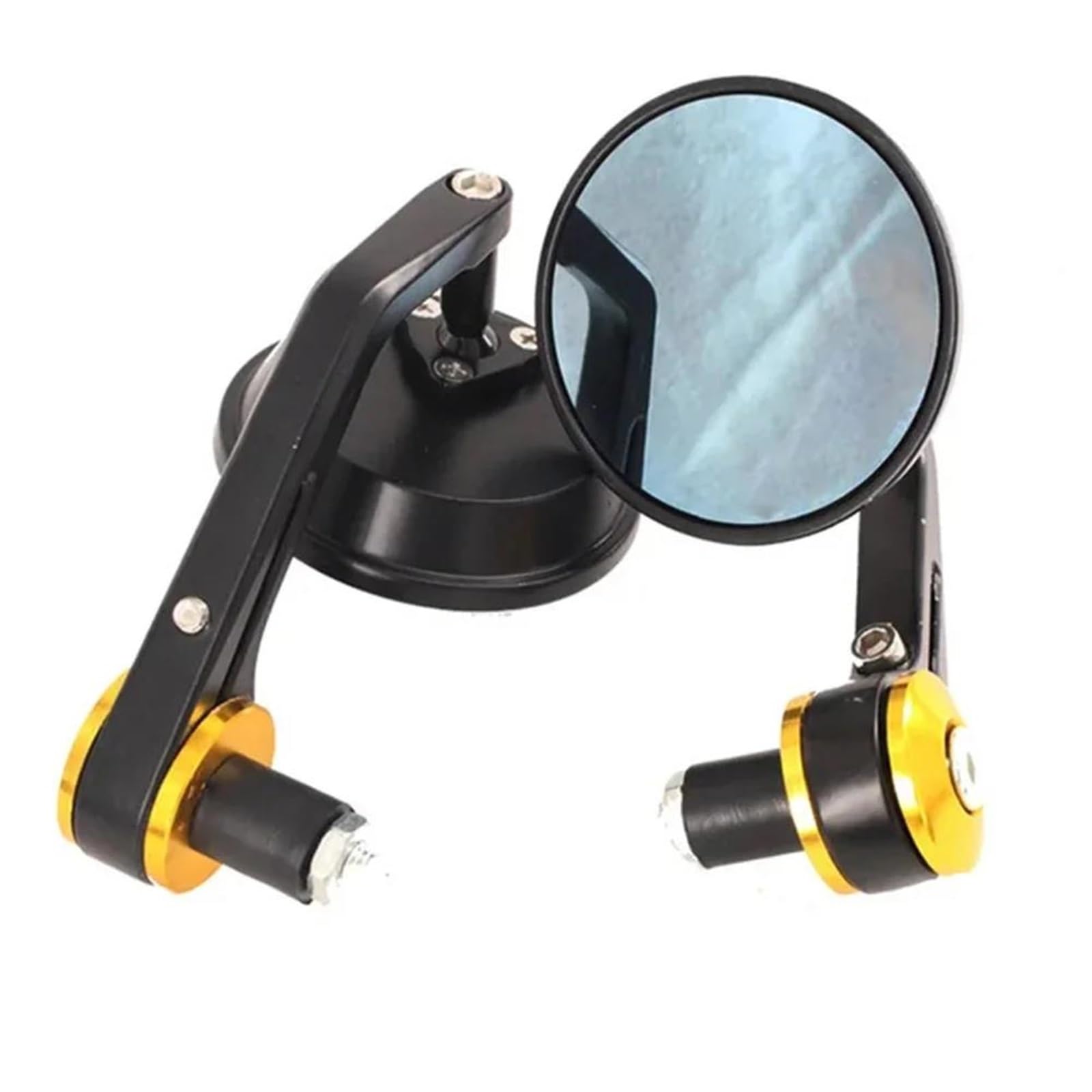 Für VES&PA LT LX 150 GT GTS GTV 60 125 200 250 300 300ie Motorrad-Rückspiegel, Roller-Lenkerspiegel(Gold) von JUANNING