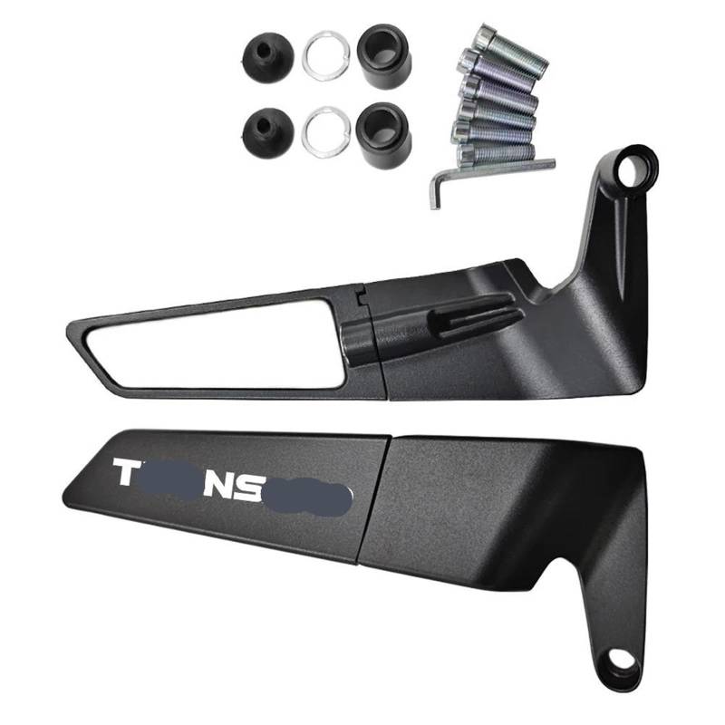 Für XLV 600 650 700 TRANSALP XL600V XL650V XL700V Motorrad CNC-Rückspiegel Mit Festem Flügel(A) von JUANNING