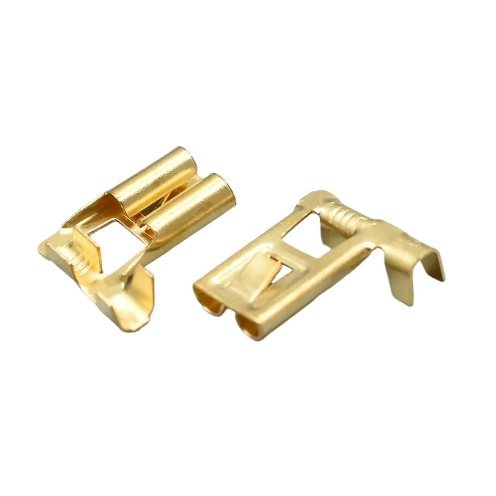 JUANZD 50-200 Stücke DJD031-2 Messing Crimp Terminal Weibliche Flachstecker H4 9003 7,8mm Biegewinkel Auto Buchse Pins(HXFL40120S-15M,Package 50Pcs) von JUANZD