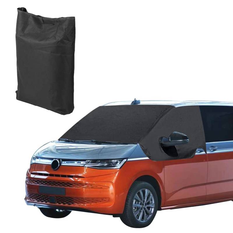 Auto Windschutzscheiben Abdeckung Ersatz für 2021-2025 VW T7 VW T7 California, 600D Auto Sonnenschutz Frontscheibe, 100% Verdunkelnd, Blockiert UV Strahlen, Wetterfeste Frontscheibe Wrap Cover von JUDANNA