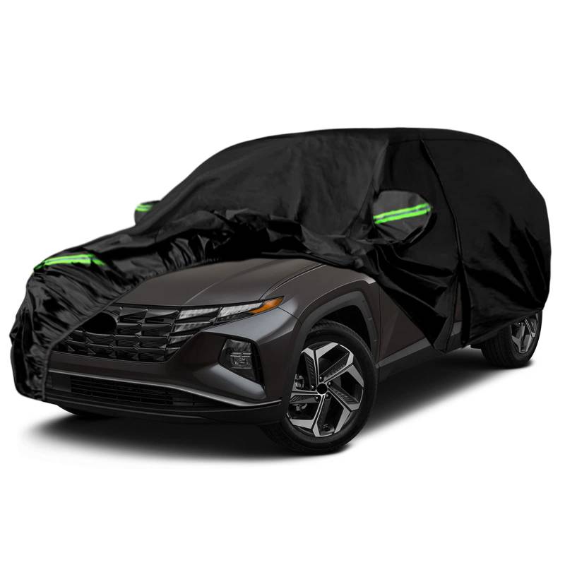 Autoabdeckung Wasserdicht Kompatibel mit Hyundai Tucson ix35 NX4 N-Line SUV 2010-2025, Vollgarage Autoplane Car Cover Outdoor, Auto Ganzgarage Abdeckplane von JUDANNA
