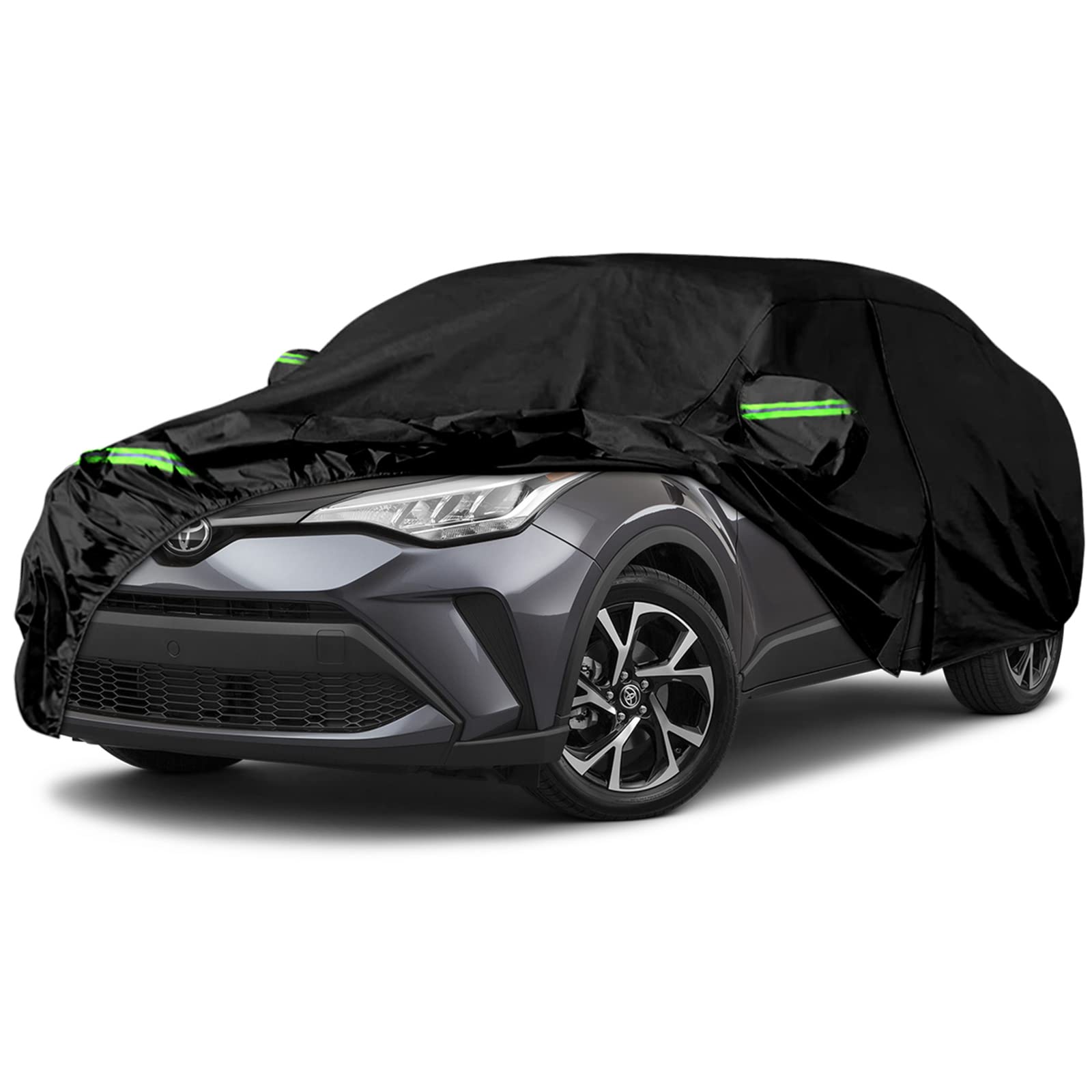 Autoabdeckung Wasserdicht Ersatz für Toyota C-HR Hatchback 2016-2023 2024, Vollgarage Autoplane Auto Abdeckplane Outdoor Abdeckung Staubdicht UV-Schutz Schneeschutz Sonnenschutz von JUDANNA