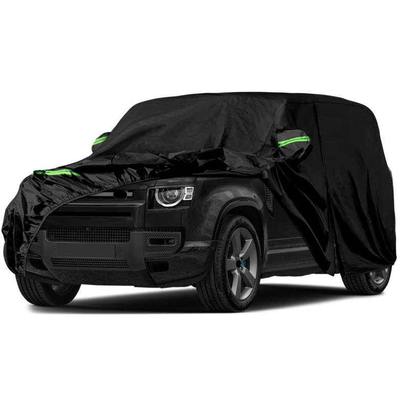 Autoabdeckung Wasserdicht Ersatz für Land Rover Defender 110 2020-2025, Vollgarage Autoplane Outdoor Abdeckung für Regen Schnee Sonne Staub UV Schutz, Winddicht Auto Abdeckplane Winter & Sommer von JUDANNA