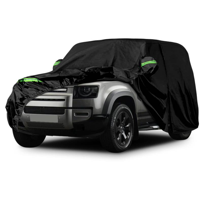 Autoabdeckung Wasserdicht Ersatz für Land Rover Defender 90 2020-2025, Vollgarage Autoplane Outdoor Abdeckung für Regen Schnee Sonne Staub UV Schutz, Winddicht Auto Abdeckplane Winter & Sommer von JUDANNA
