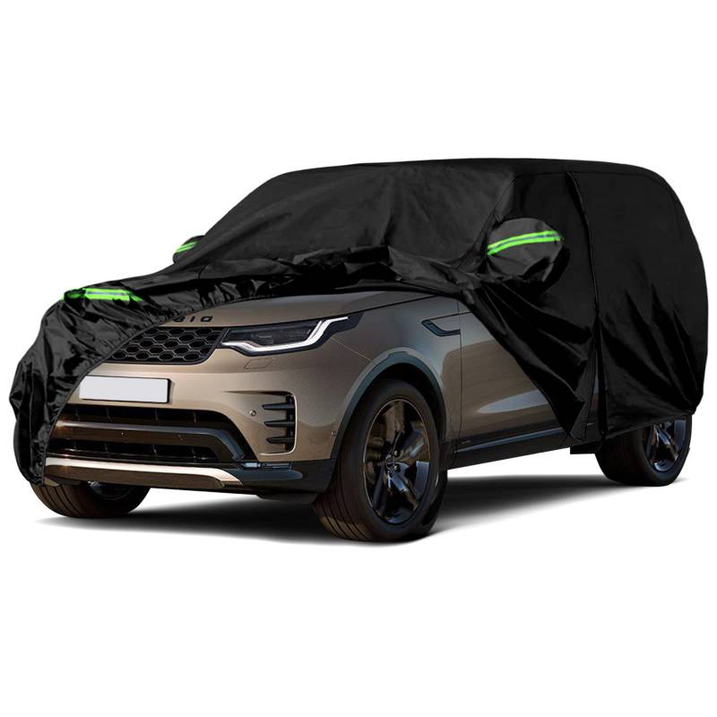 Autoabdeckung Wasserdicht Ersatz für Land Rover Discovery 3 4 L462 2004-2025, Vollgarage Autoplane Outdoor Abdeckung für Regen Schnee Sonne Staub UV Schutz, Winddicht Auto Abdeckplane Winter & Sommer von JUDANNA