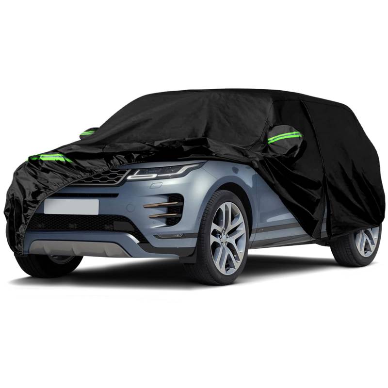 Autoabdeckung Wasserdicht Ersatz für Land Rover Range Rover Evoque 2011-2025, Vollgarage Autoplane Outdoor Abdeckung für Regen Schnee Sonne Staub UV Schutz, Winddicht Auto Abdeckplane Winter & Sommer von JUDANNA