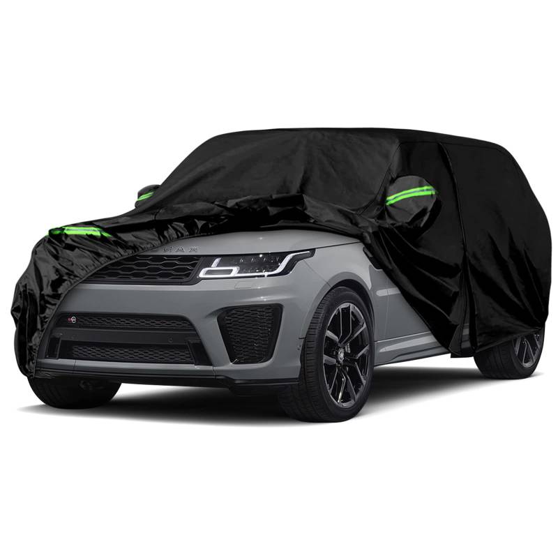 Autoabdeckung Wasserdicht Ersatz für Land Rover Range Rover Sport 2005-2025, Vollgarage Autoplane Outdoor Abdeckung für Regen Schnee Sonne Staub UV Schutz, Winddicht Auto Abdeckplane Winter & Sommer von JUDANNA