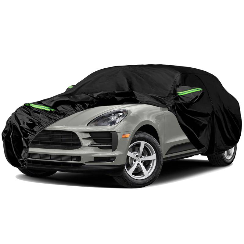 wasserdichte Autoabdeckung Ersatz für 2014–2025 Porsche Macan, 6 Schichten Auto Abdeckung Outdoor Allwetter-Vollgarage Autoplane Winddichte für Schnee, Regen, Sonne, Staub Frostschutz Winter Sommer von JUDANNA