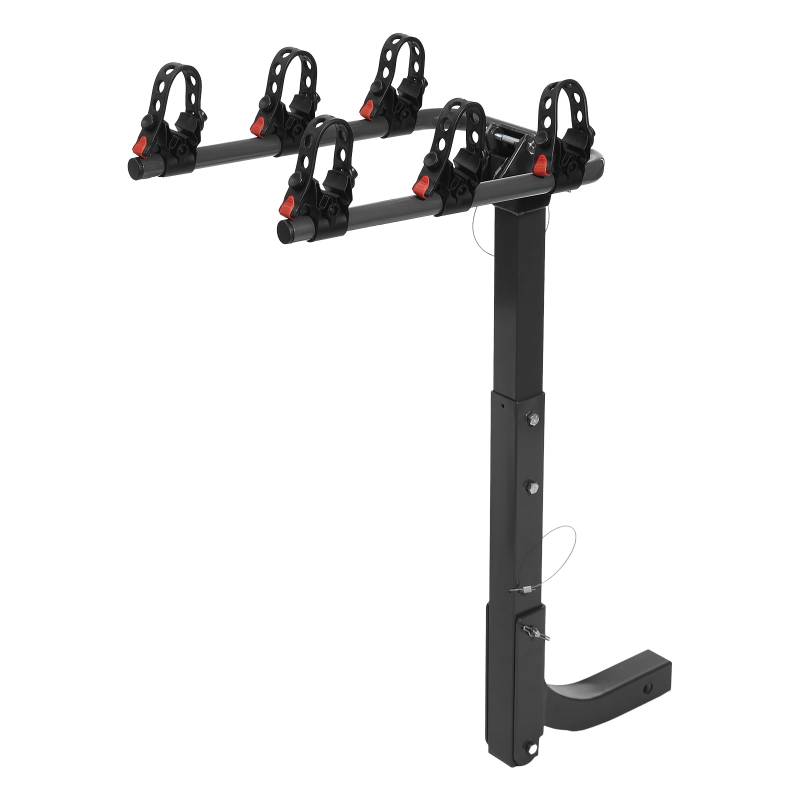 JUDEMII Auto-Fahrradträger schwarz Fahrradträger hinten Universal Max 4 Fahrräder Maximale Tragfähigkeit 70 kg für Anhängerkupplung für Autos Lastwagen Vans und SUVs Fahrrad zu transportieren von JUDEMII