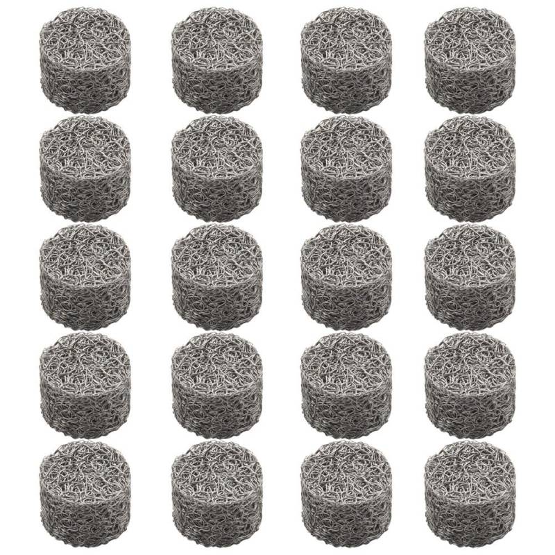 JUFUM 20 Stücke Edelstahl Hoch Druck Reiniger Schaum Lanze Mesh Filter Schaum Sprayer Mesh Filter für Auto Wasch Anlage Sprayer von JUFUM