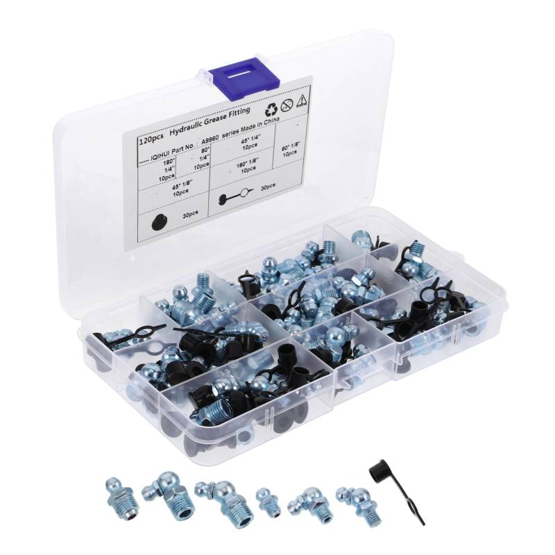 JUMPLAWN 120 Stück Buttermund Schmiernippelkappen Fettkappen Schmiernippel Radlagerfett Geflügelnippel Nadel Schmiernippel Schmiernippel Schmiernadel Schmiernippel Set Aus Gummi von JUMPLAWN