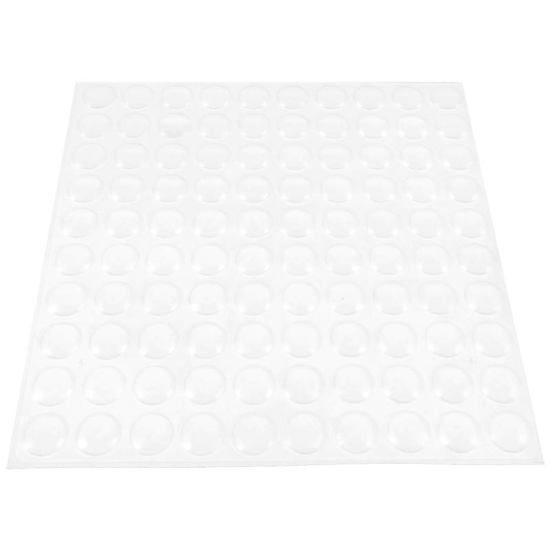 JUMPLAWN 1Blatt Selbstklebende Möbelstoßstangen Transparente Schranktür Stoßdämpfer Pads Flexible Geräuscharme Polster für Türen Schränke Kommoden Schutz von JUMPLAWN