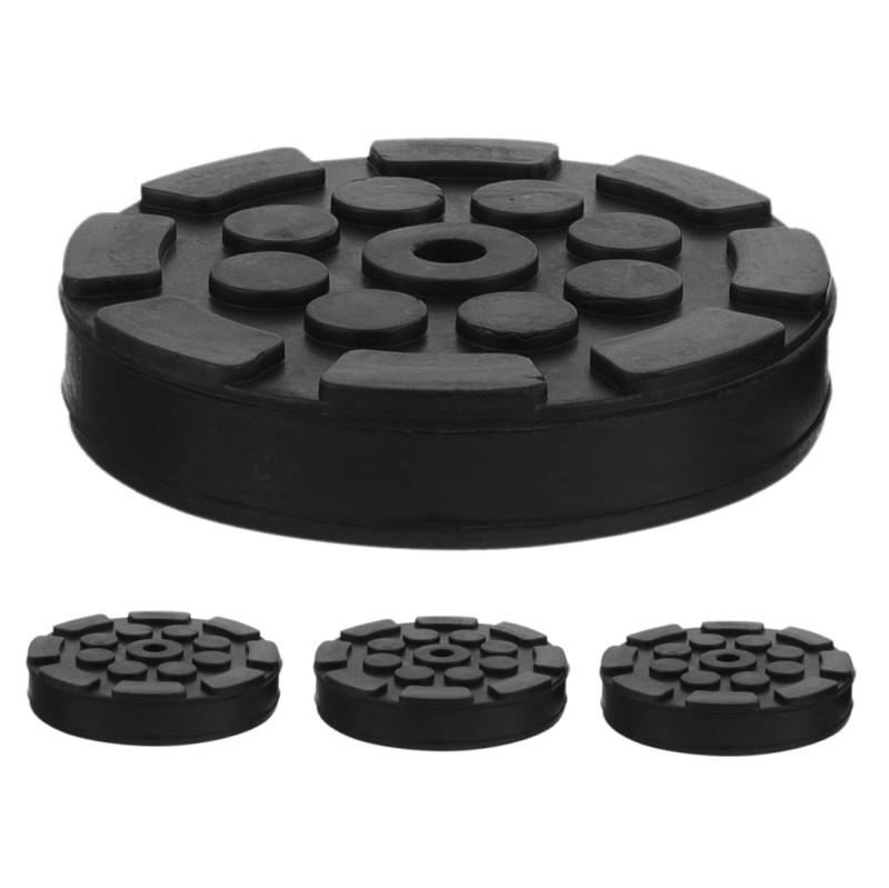 JUMPLAWN 4 Teiliger Wagenheberblock Auto Hebepads Wagenheberpad Geschlitzte Verdickte Wagenheberpads Flaschenheberpad Wagenheberpad Wagenheberadapter Robuste Wagenheberpads von JUMPLAWN