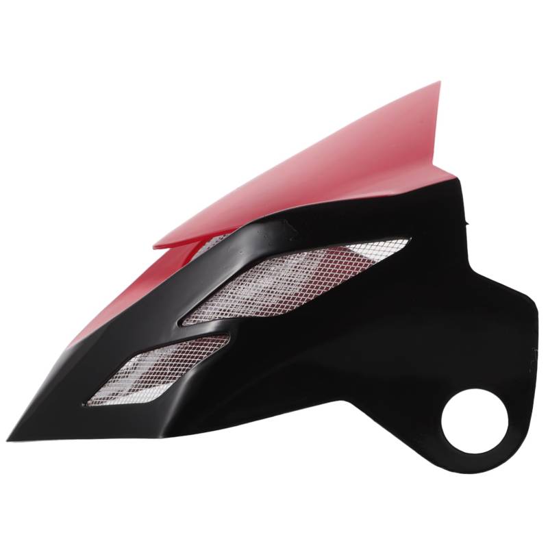 JUMPLAWN Motorrad-scheinwerferabdeckung Motorrad-windschutzscheibe Universelle Windschutzscheibe Motorrad Windschutzscheibenverlängerung Motorradteile Motorradabweiser Rot Abs von JUMPLAWN