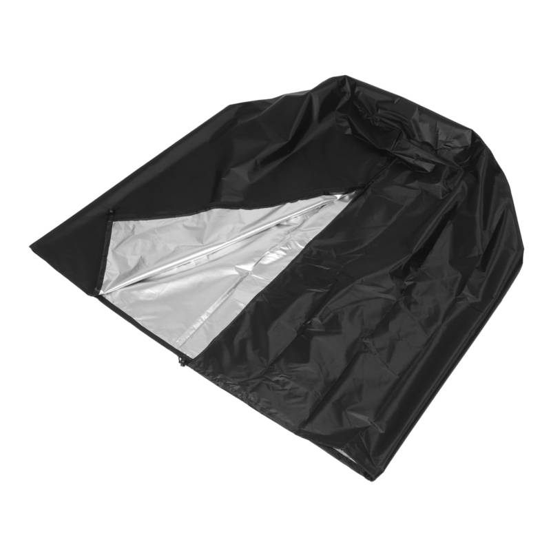 JUMPLAWN Reifenabdeckung Reifen Reifenlagerregal Reifenglanzspray Big Easy Turkey Fryer Radstopper Lärmschutz Radkappen Winterreifen Lagerabdeckung Doppelachs Radkappe Schwarzes Polyester von JUMPLAWN