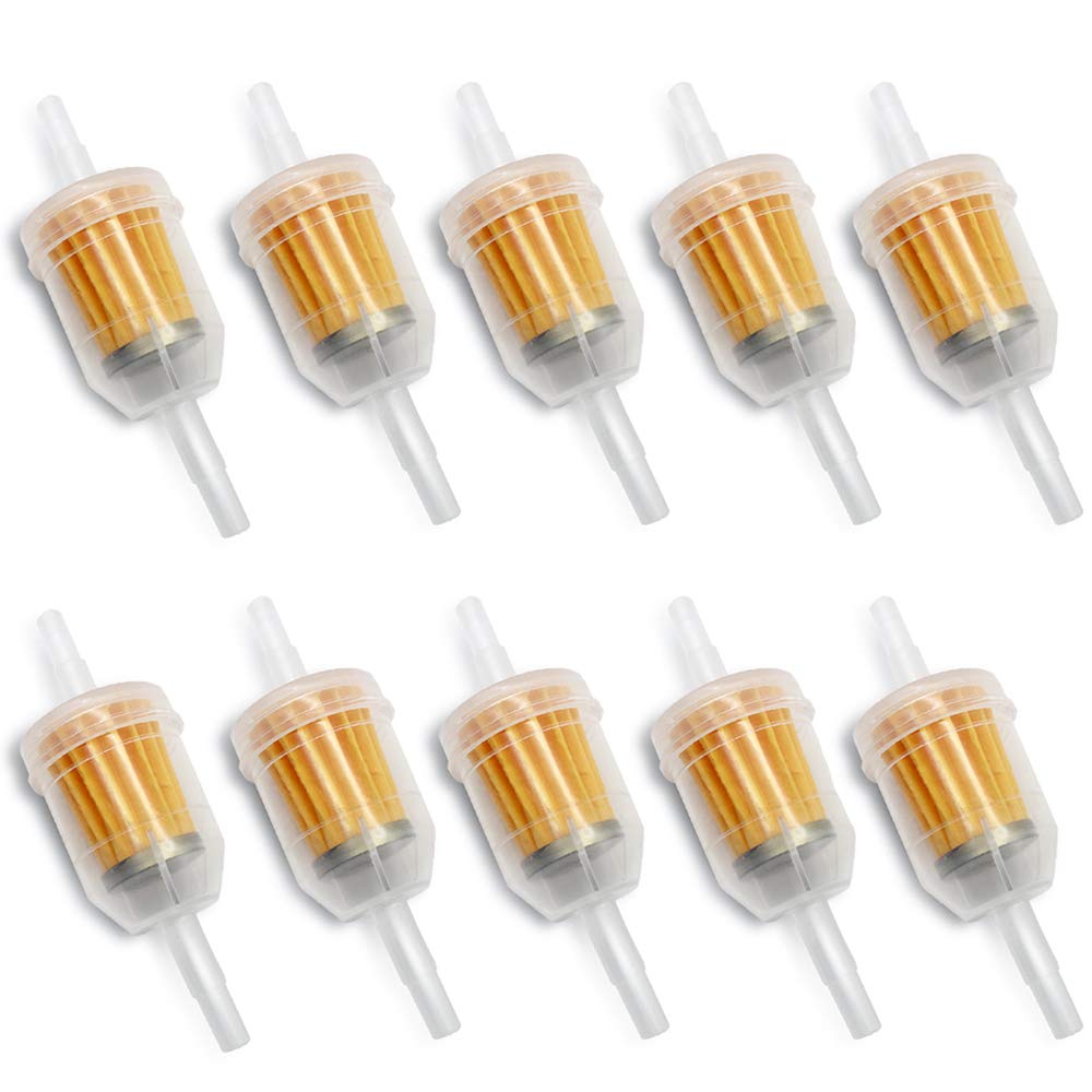 JUN-H 10 Stück Kraftstofffilter Passt 6mm 8mm Rohre Benzinfilter Passend für Aufsitzmäher Rasentraktor Motoren Benzinfilter für Motorrad Motorroller. JUN-H 10 Stück Kraftstofffilter Passt 6mm 8mm Rohre Benzinfilter Passend für Aufsitzmäher Rasentraktor Motoren Benzinfilter für Motorrad Motorroller. von posionks