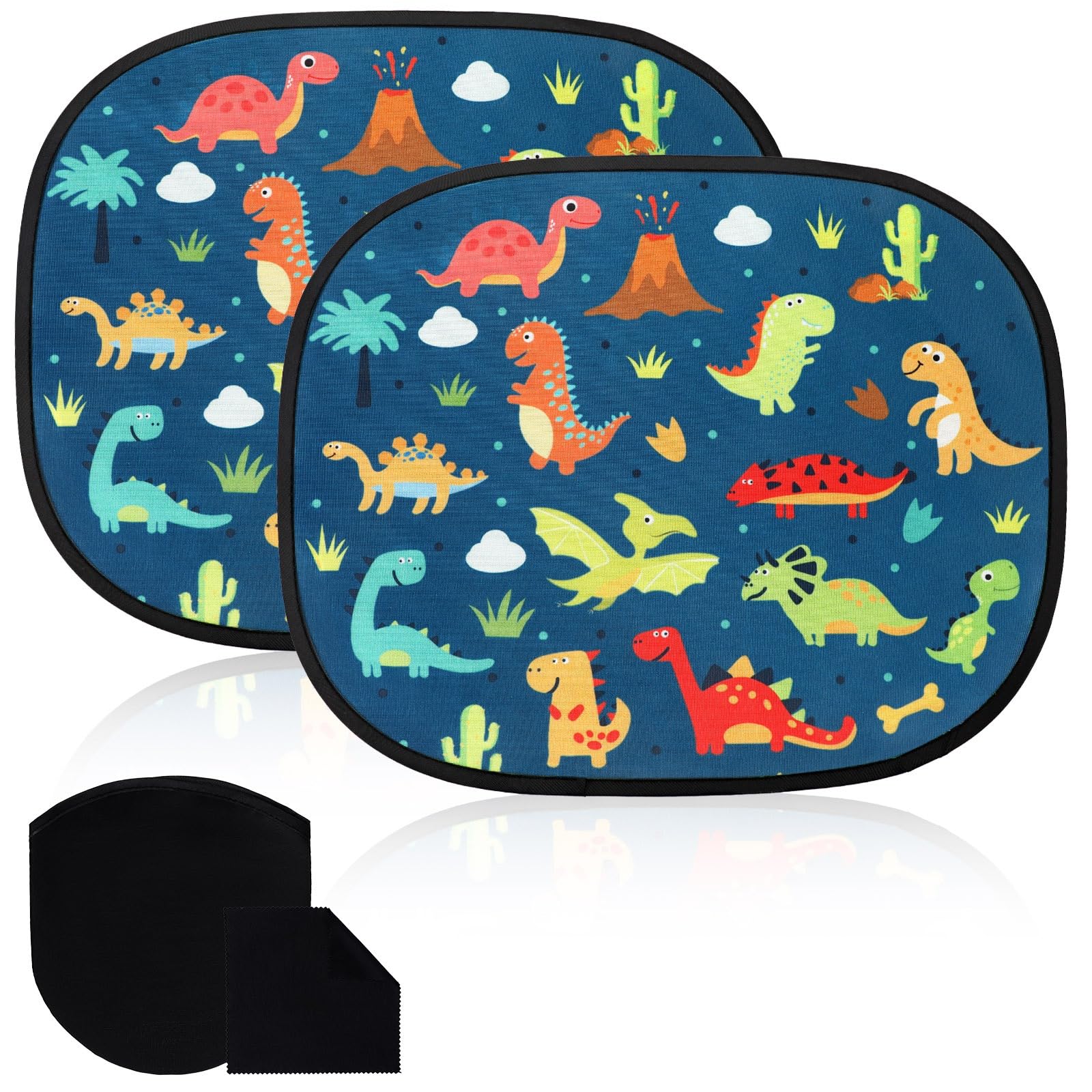 JUNEBRUSHS Sonnenschutz Auto Baby mit UV Schutz,2 Stück 44 * 36cm Sonnenschutz Kinder Auto Fenster mit Niedlichem Dinosauriermuster JUNEBRUSHS Sonnenschutz Auto Baby mit UV Schutz,2 Stück 44 * 36cm Sonnenschutz Kinder Auto Fenster mit Niedlichem Dinosauriermuster von JUNEBRUSHS