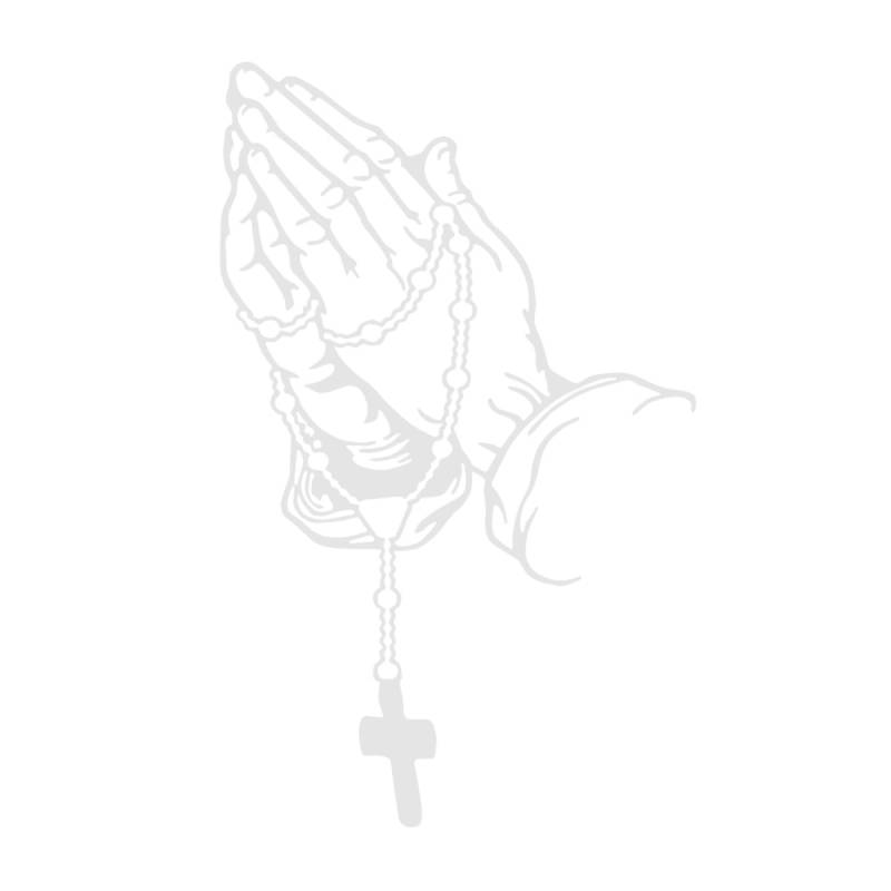 JUNNASALIKER Beten Hand Religion Aufkleber Grafiken Auto Wand Laptop Handy LKW LKW Aufkleber Für Car Trucks von JUNNASALIKER
